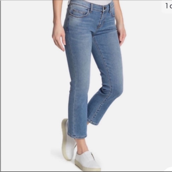 Current/Elliott Denim - Current/Elliott The Scooped Ruby Crop in Love Me Love Me Size 24 Ankle Cropped